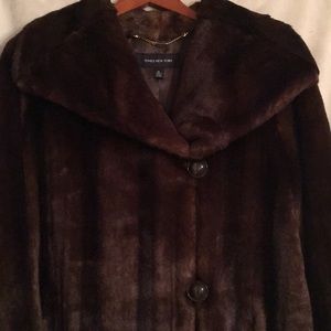 Jones New York Faux Fur Coat